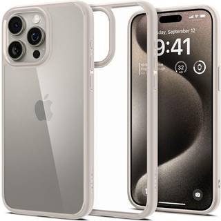 Spigen Ultra Hybrid (iPhone 15 Pro Max) - Transparent/beige