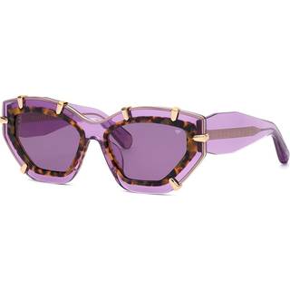 Philipp Plein Kvinde SPP099V PLEIN SUPREME STAR 06PF Solbriller Acetat Lilac Violet Sommerfugl Normal