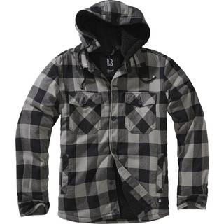 Brandit Lumber Jacket Hooded Black/Charcoal L