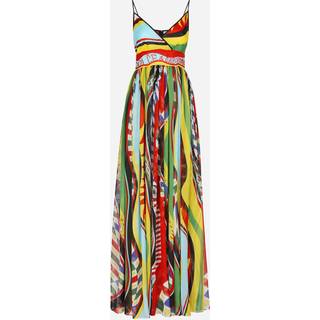 Dolce&Gabbana Carretto silk maxi dress - multicoloured - S