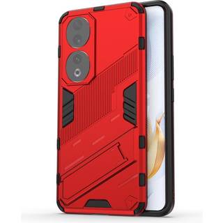 Honor 90 Hybrid Håndværker Bagside Cover m. Kickstand - Rød