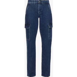 7 For All Mankind Tess Cargo high-rise straight jeans - blue - 26