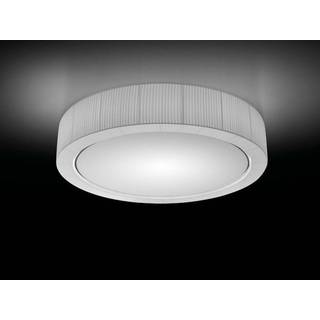Bover loftlampe Urban, sølv/cremefarvet, Ø 60 cm