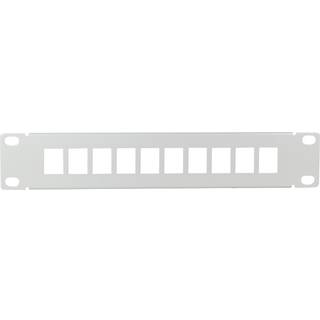 LogiLink Patchpanel för 10st Keystone-uttag för 10" rack U1 Grå