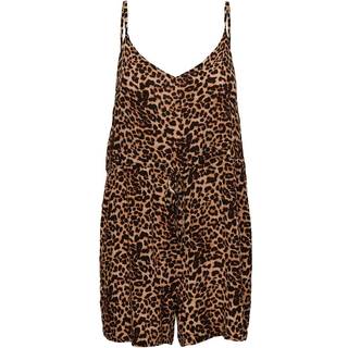 PIECES dame playsuit PCNYA - Black Leo - XS