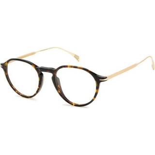DAVID BECKHAM Mand DB 1105 2IK Optiske stel Plast Havana / Guld Rund