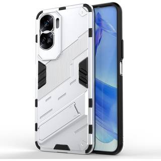 Honor 90 Lite Hybrid Håndværker Bagside Cover m. Kickstand - Hvid