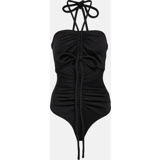 Proenza Schouler Compact jersey ruched bodysuit - black - XL