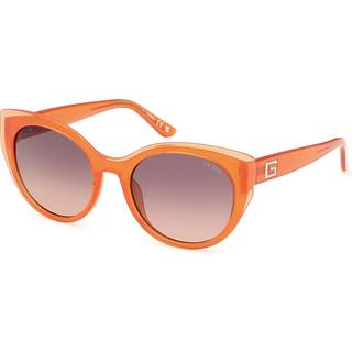 Guess GU7909 44F 53 Solbriller Kvinder Orange - Clear on Transparent Orange - 53mm