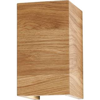 Shine-Wood LED-væglampe, 2xGU10 10x18 cm, eg