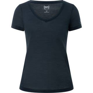 super.natural Women's Sierra 140 V Neck Merino-shirt Damer størrelse XS farve blå
