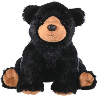 Wild Republic Black Bear Plush Fyldte Animal Plush Legetøjsgaver til børn Cuddleekins 12 tommer