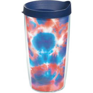 Tervis americana slips farvestof dobbeltv?gget isoleret tumbler cup holder drikkevarer koldt & hot- 24oz klare- tritan