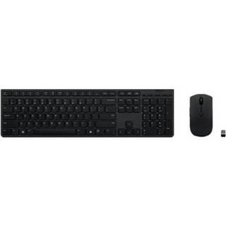Lenovo 4X31K03940 tastatur Mus inkluderet RF trådløs + Bluetooth Dansk Sort
