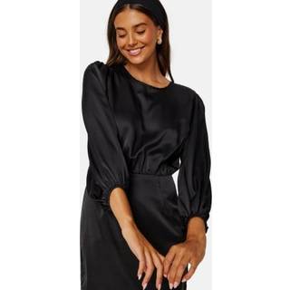 Bubbleroom Occasion Nella Satin Dress Black 46