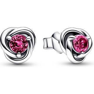 Pandora October Eternity Birthstone Earrings - Pink