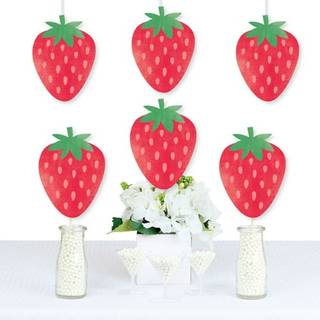 Stor prik af lykke Berry Sweet Strawberry - Dekorationer DIY Frugt tema fødselsdagsfest eller Baby Shower Essentials - Sæt på 20
