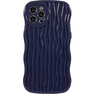 iPhone 12 Pro Fleksibelt Cover - Bølget - Lilla