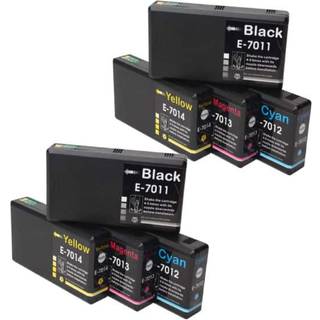 Pakke sæt Epson T7011-T7014 4 farver BK-C-M-Y- alternativ 207 ml