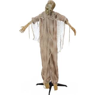 Halloween Dekoration, Animeret Figur med Lys- og Lydeffekter, Den Skræmmende Mum