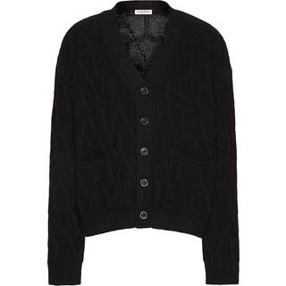 Valentino Toile Iconographe virgin wool cardigan - black - EU 52