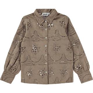 Molo Runa Bluse Moth Grey 98/104 cm  Grå  98/104 cm  kvinde
