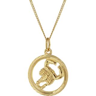 trendor 41980-11 Halskette mit Skorpion Sternzeichen 333 Gold Ø 16 mm