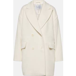 Max Mara Meana wool and cashmere coat - white - S-M