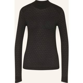 LaMunt Women's Alice Cashmere L/S Baselayer Tee Longsleeve Damer størrelse 34 farve sort