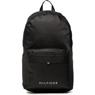 Tommy Hilfiger Black Polyester Men Backpack