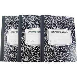 Jot Wide Destiled Marmor Composition Notebook - 3 Pack (sort)
