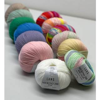 Lang Yarns Merino 200 Bébé - Mørk lilla