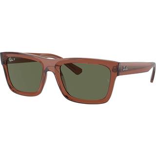 Ray-Ban RB4396F Warren Asian Fit Polarized 66789A 57 Solbriller Mænd Brun - Transparent Dark Brown - 57mm