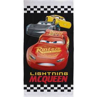 Lynet McQueen håndklæde - 70x140 cm - 100% bomuld - Blødt badehåndklæde med Cars