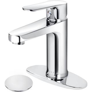 Soka messing badev?relse vandhane krom badev?relse vask vandhaner krom med pop-up synke dr?n stopper & d?kplade 1 eller 3 hul badev?relse vandhan