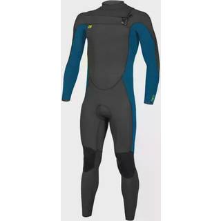 O'Neill Ninja Youth 4mm Chest Zip Våddragt Børn (Black/Ultrablue/Dayglo)