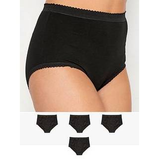 Lts Made For Good Tall 4 Pack Black Cotton Full Briefs 14-16 Lts | Tall Women's Multipack Lingerie