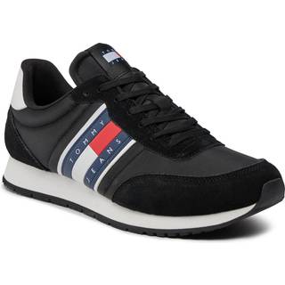 Tommy Hilfiger Black Polyester Sneakers