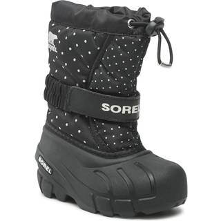 Sorel Childrens Flurry Print Vinterstøvler, Black, 27