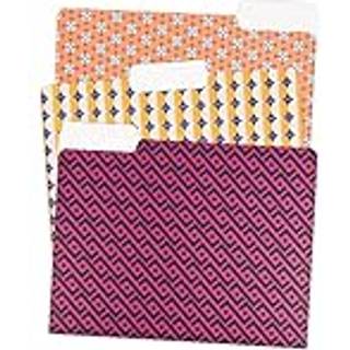 U Brands 3 Tab File Mapper Vintage Geo 24 Count