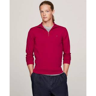 Tommy Hilfiger Herren Troyer rot unifarben