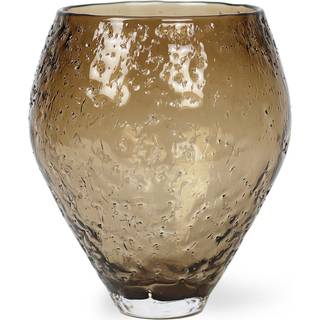 Ro Collection Crushed glasvase medium Sepia brown