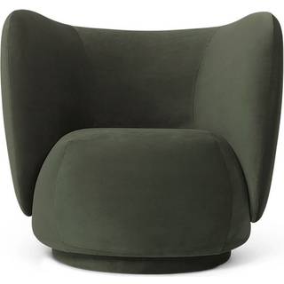 Rico Lounge Chair - Rich Velvet - Pine