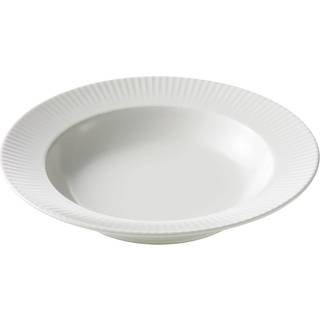 Groovy suppetallerken Ø23 cm hvid stentøj