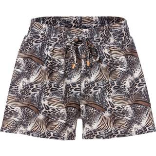 Trofe Mix Bikini Wildlife Swimwear Shorts - Black pattern-2 - 36