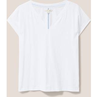 White Stuff White Stuff 100% Bomuld Nelly Notch Neck T-shirt