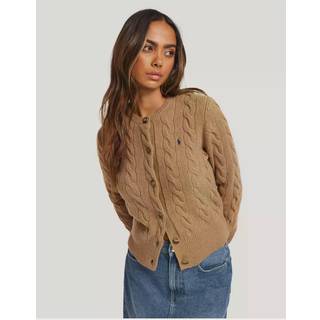 Polo Ralph Lauren Cable-knit wool and cashmere cardigan - beige - XL+
