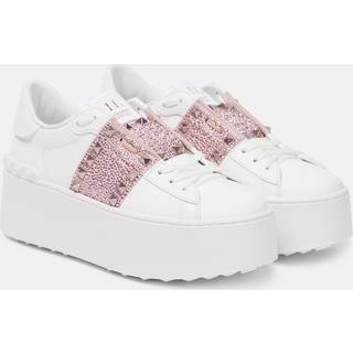Valentino Garavani Rockstud Untitled leather platform sneakers - white - EU 41