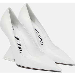 The Attico Cheope leather pumps - white - EU 38