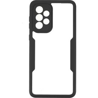 Samsung Galaxy A33 (5G) Hybrid Plastik Bagside Cover m. Skærmbeskyttelse - Sort / Gennemsigtig